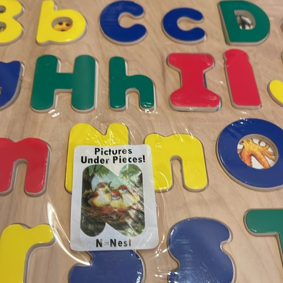 NIP MELISSA & DOUG 2 Alphabets Are Better Than 1 Upper & Lowercase ABC Puzzle - Picture 4 of 7